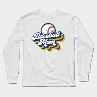 Retro Baseball Mom Mother's Day Long Sleeve T-Shirt